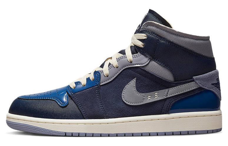 Jordan 1 Mid Se Craft Obsidian French Blue Ashen Slate White DR8868-400 43