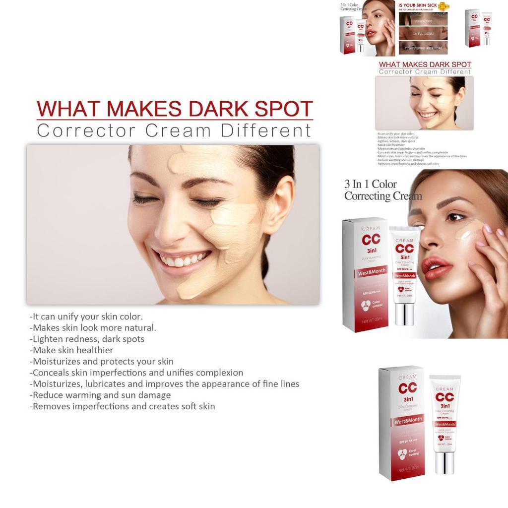 West Month Black Spot Repair Cream Hydrating Moisturizing Foundation For Flawless Skin