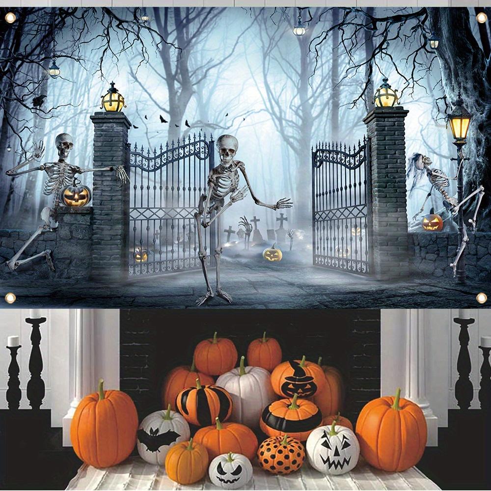 1 Piece Halloween Decoration Banner Indoor and Outdoor Horror Party Decoration Halloween Happy Photo Booth Supplies