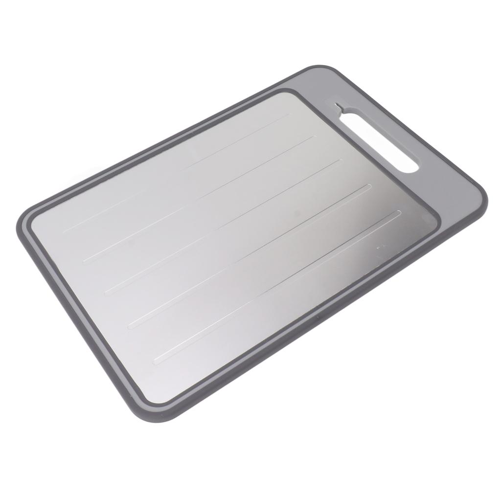 Double Sided Cutting Board Rapid Thawing and Grinding Plate with Knife Sharpener for Kitchen