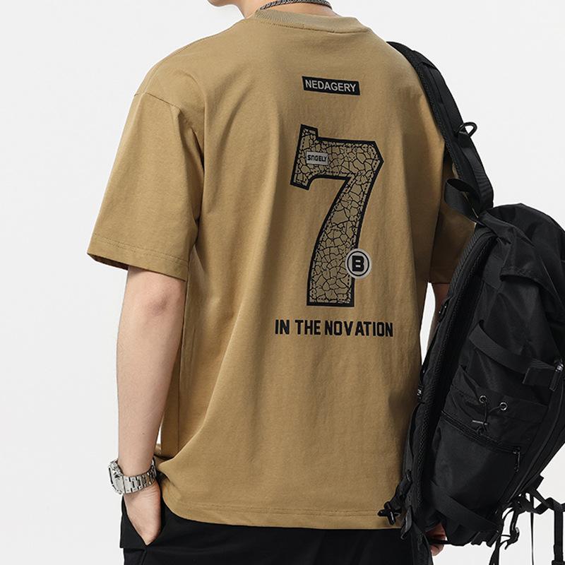 Latest Summer Mens Round Neck Short T-shirt Short Sleeve Thin Everyday Youth Half-sleeved Blouse