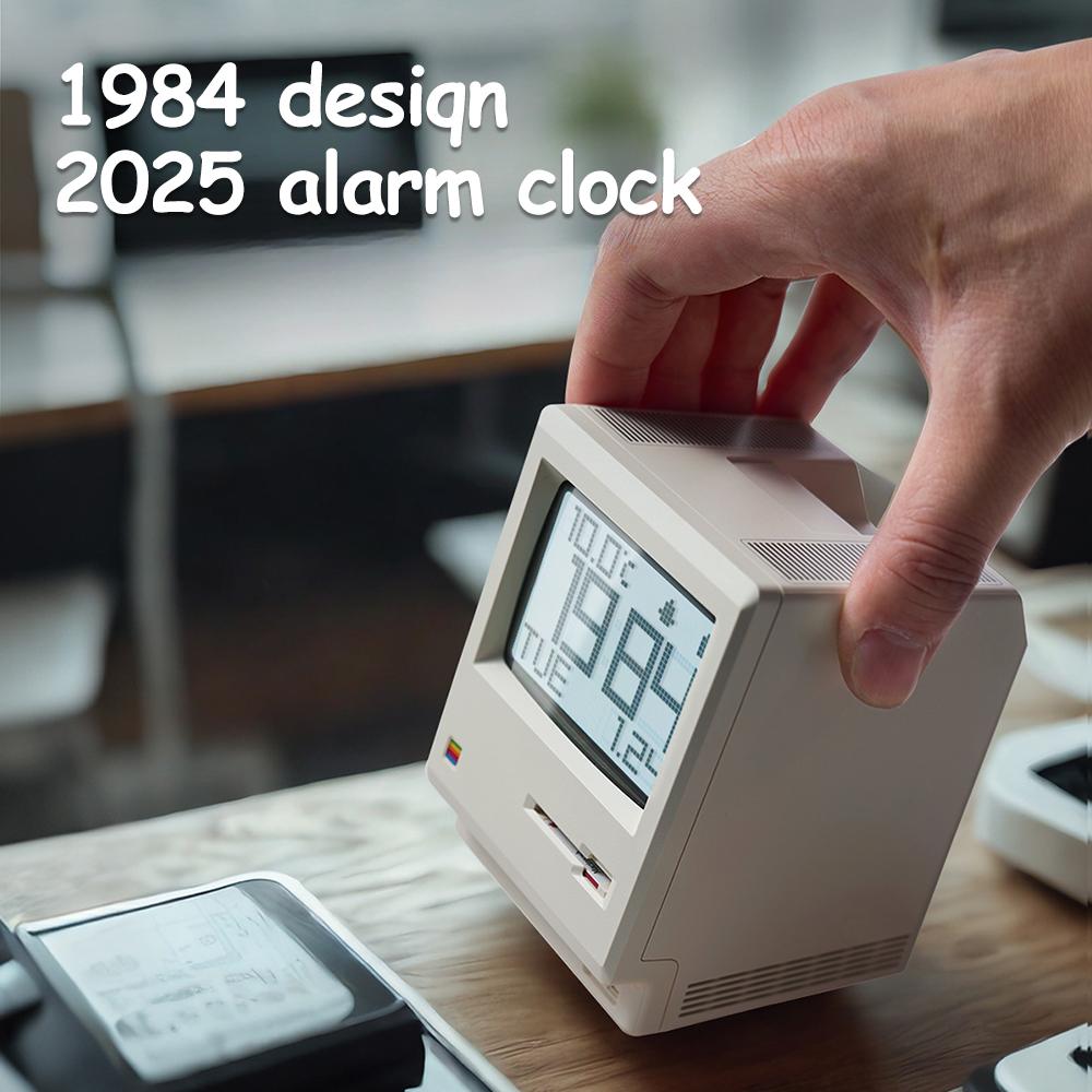 Maclock Retro Clock With Night Light Creativity Table Decoration Light Beside Wake Up Alarm Clock For Kids Room Decor