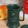 Retro Mailbox Shape Coffee Cup 500ml Ceramic Drinking Mug with Handle and Lid For Birthday Christmas Gift And Daily Use