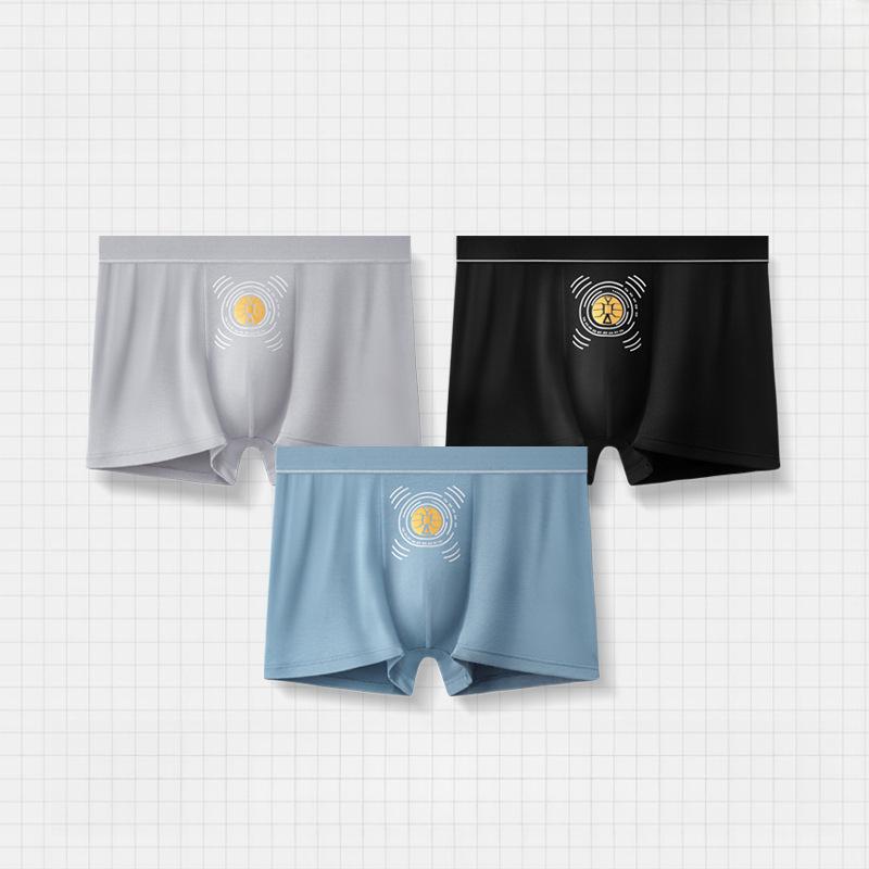 

3 шт. Мужское нижнее белье Мужские плоские трусы Свободные большого размера Квадратные трусы Боксеры-слипы 3XL