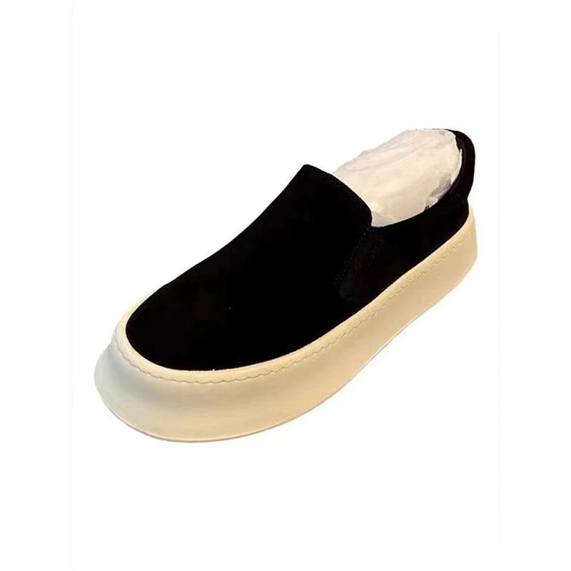 Spring new lazy shoes platform soles niche wear-resistant comfortable shoes xlz