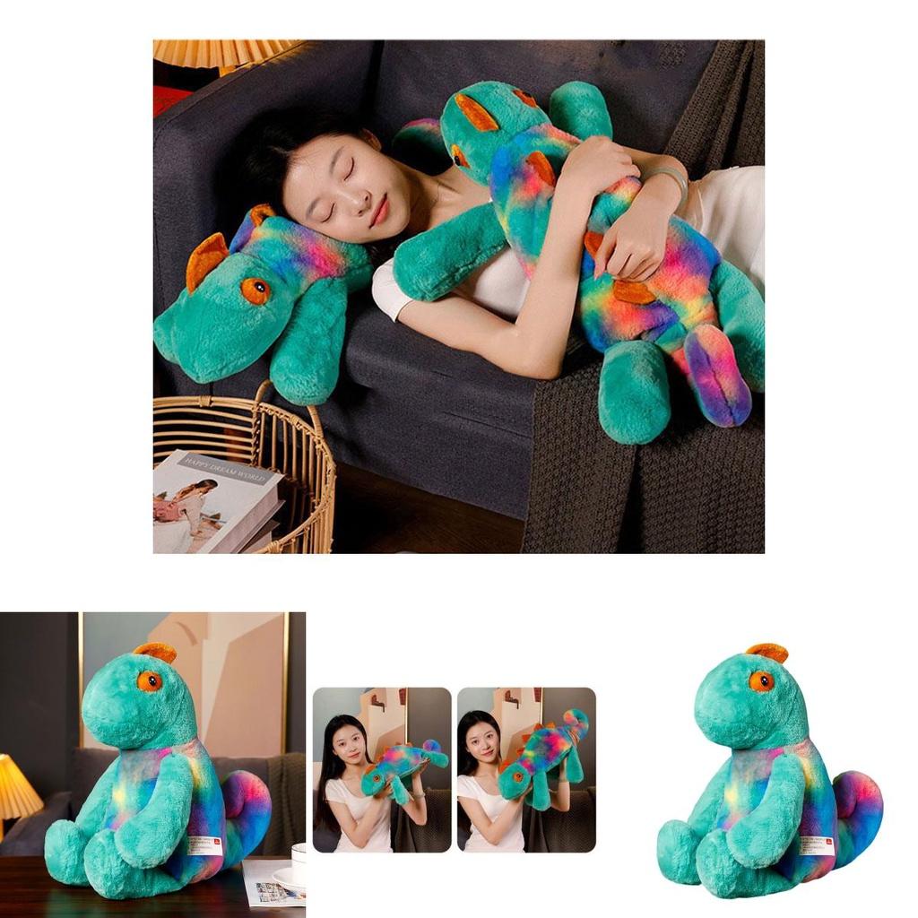 Cute Color-changing Chameleon Plush Toy Long-haired Stuffed Lizard Doll Wholesale Gift Decoration