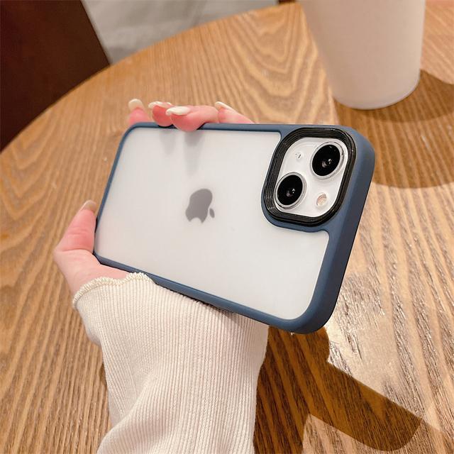 Shockproof Matte Transparent Case For Iphone 13 12 11 Pro Max X Xr Xs Soft Silicone Armor Bumper Back Cover For Iphone 13pro Max