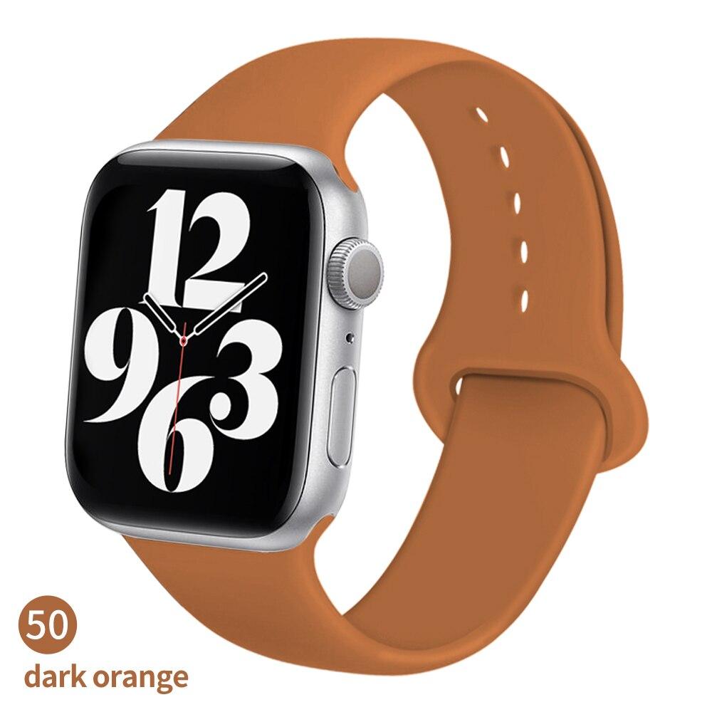 Cinturino in silicone per cinturino Apple Watch 44mm 40mm 38mm 42mm Cintura  in gomma smartwatch bracciale cinturino a iWatch serie se 6 5 4 3 21  acquista in modo economico — spedizione