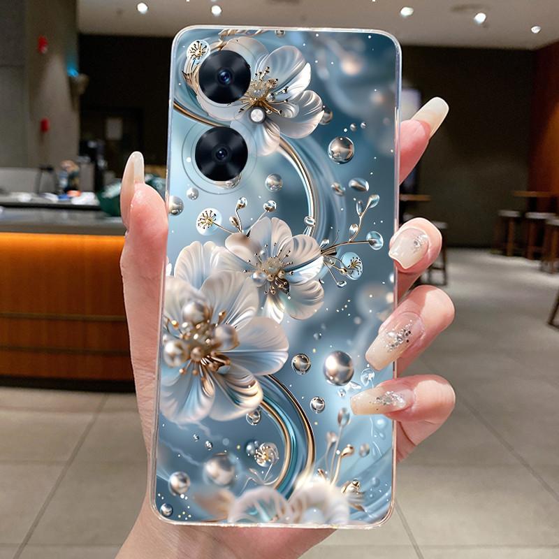 For Huawei Nova 11 SE 11SE Phone Case Huawei Nova 12 SE BNE-LX1 Case Luxury Fashion Butterfly Flowers Clear Soft Silicone Cover