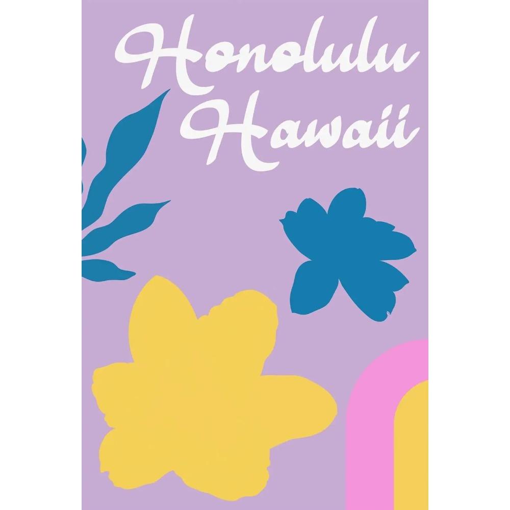 Summer Minimalist Beach Vacation Poster Abstract Graphic Shell Coconut Tree Modern Prints Canvas Wall Pictures Home Room Decor