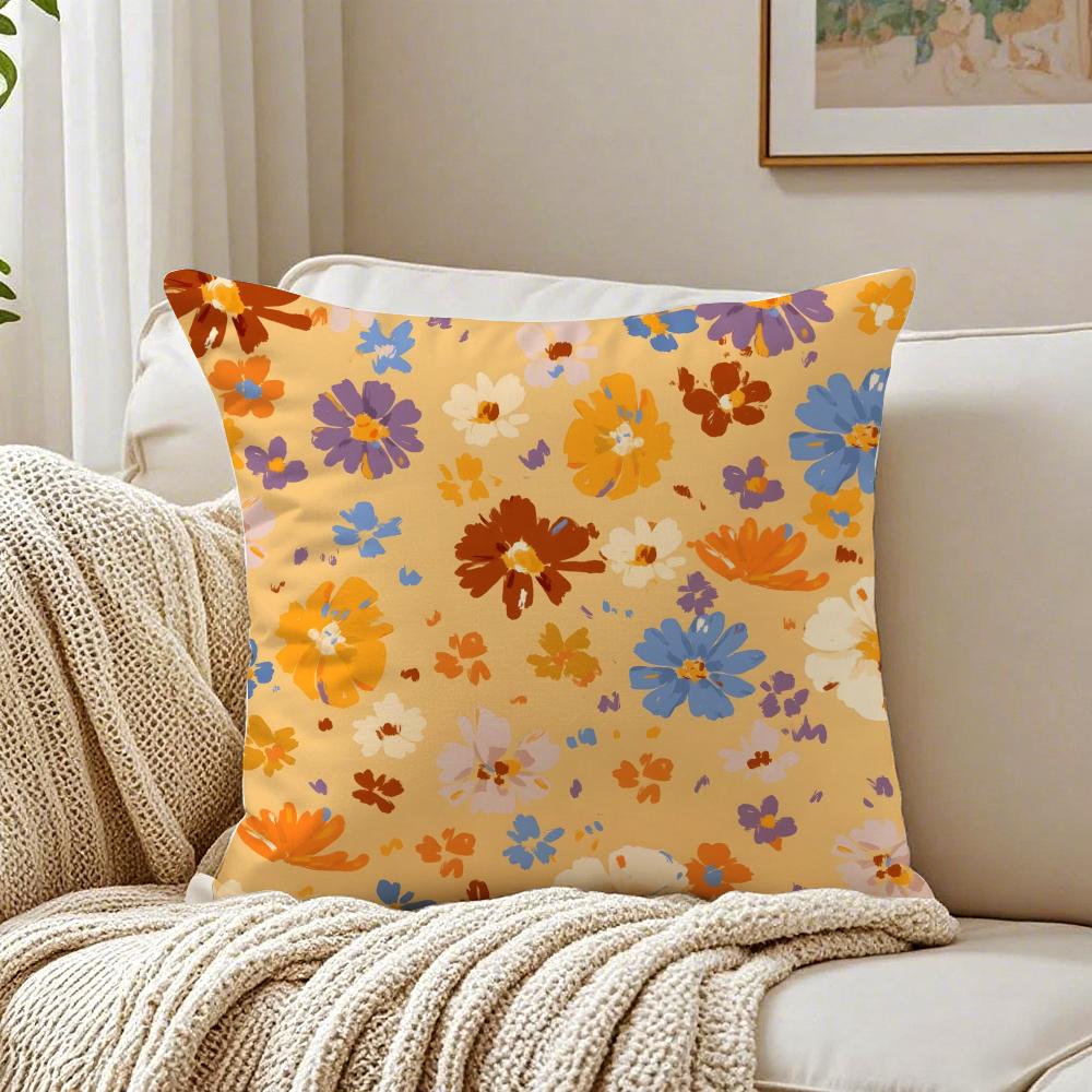 Elegant And Beautiful Flowers Cushion Cover Pillowcase Antidustmite living Room Sofa Decor Cushion Room