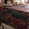 Table Cloth American Colored Jacquard Tablecloth with Double-sided Pattern Thick Tablecloth Geometric Bohemian Style