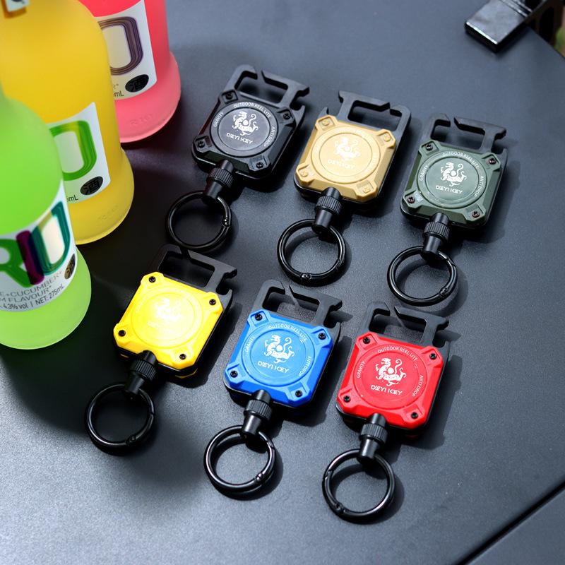 Magnetic Retractable Key Holder for Sea & Rock Fishing Lure Accessories – Easy Pull Buckle, Hot Seller
