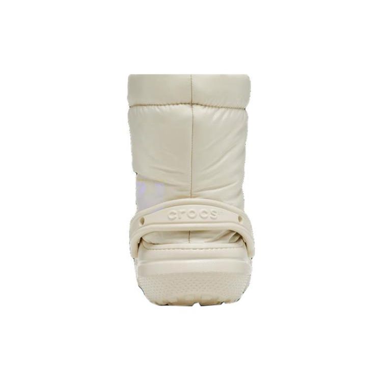 Crocs Classic Lined Slip-Resistant Durable Short Boots Unisex boots Off-White 206630-2Y2