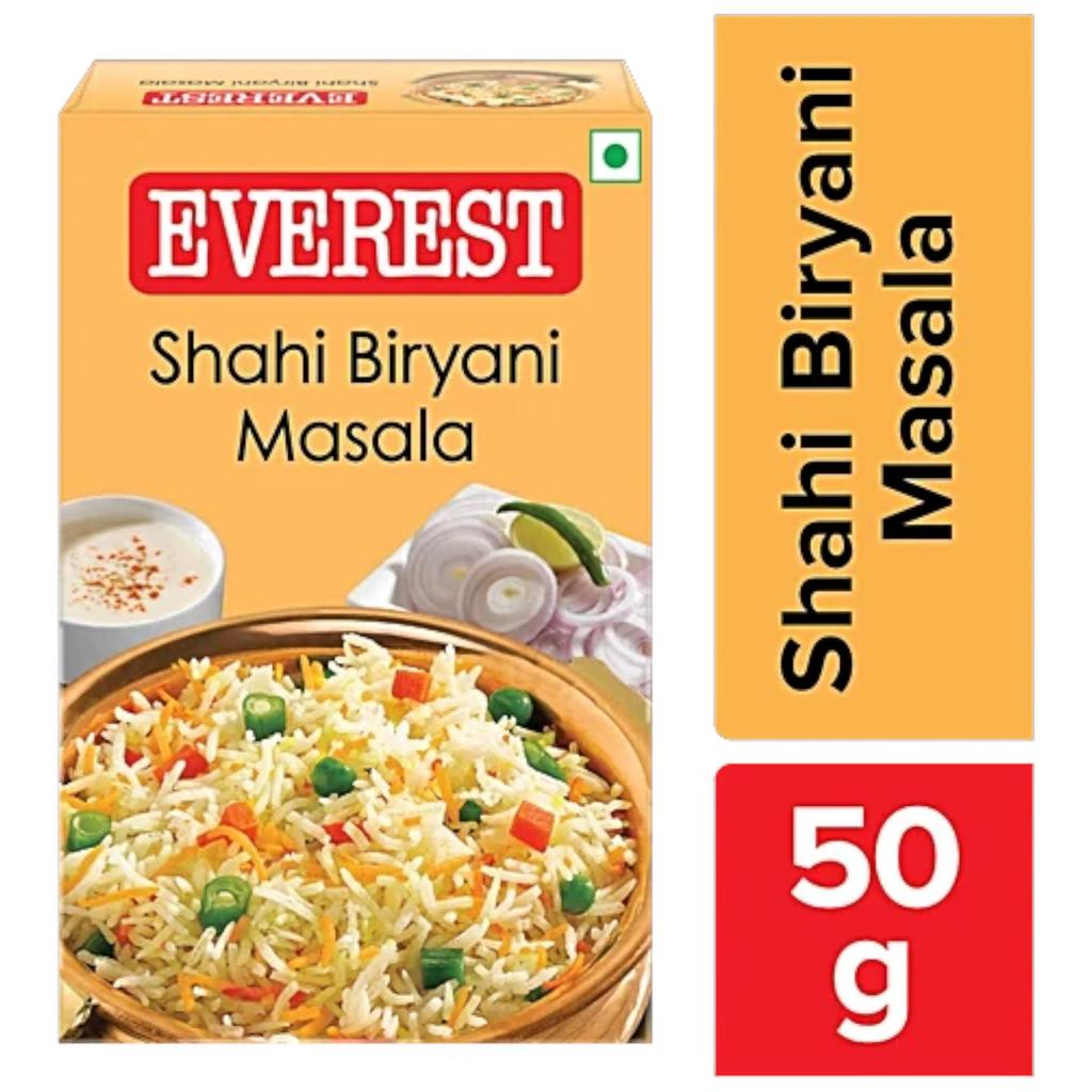 EVEREST Shahi Biryani Masala 50g Carton Fragrant Spice Mix for Authentic Flavourful Rice Dishes Pack of 2
