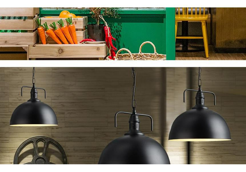 Industrial Retro Iron Pendant Lamp for Restaurants & Bars