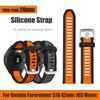 20mm Two-tone Silicone Watch Strap For Garmin Forerunner 570 42mm 165 Music/ Vivoactive 6 5 Replacement Smartwatch Watch Bands