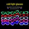 Heart-Shaped LED Light-Up Glasses for Parties and Music Festivals