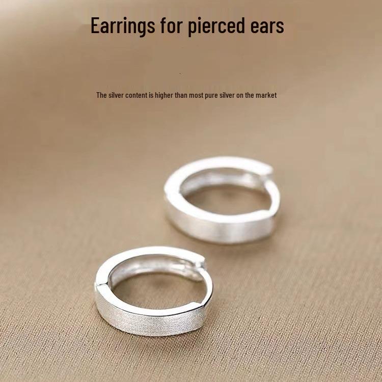 2023 Bestseller 925 Sterling Silver Hoop Earrings: Women's High-End Light Luxury Studs