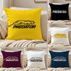 Fashion P-Predator Cushion Cover Silky Short Plush Sofa Pillow Cover Hidden Zipper Soft Dustproof Case for Home Decor