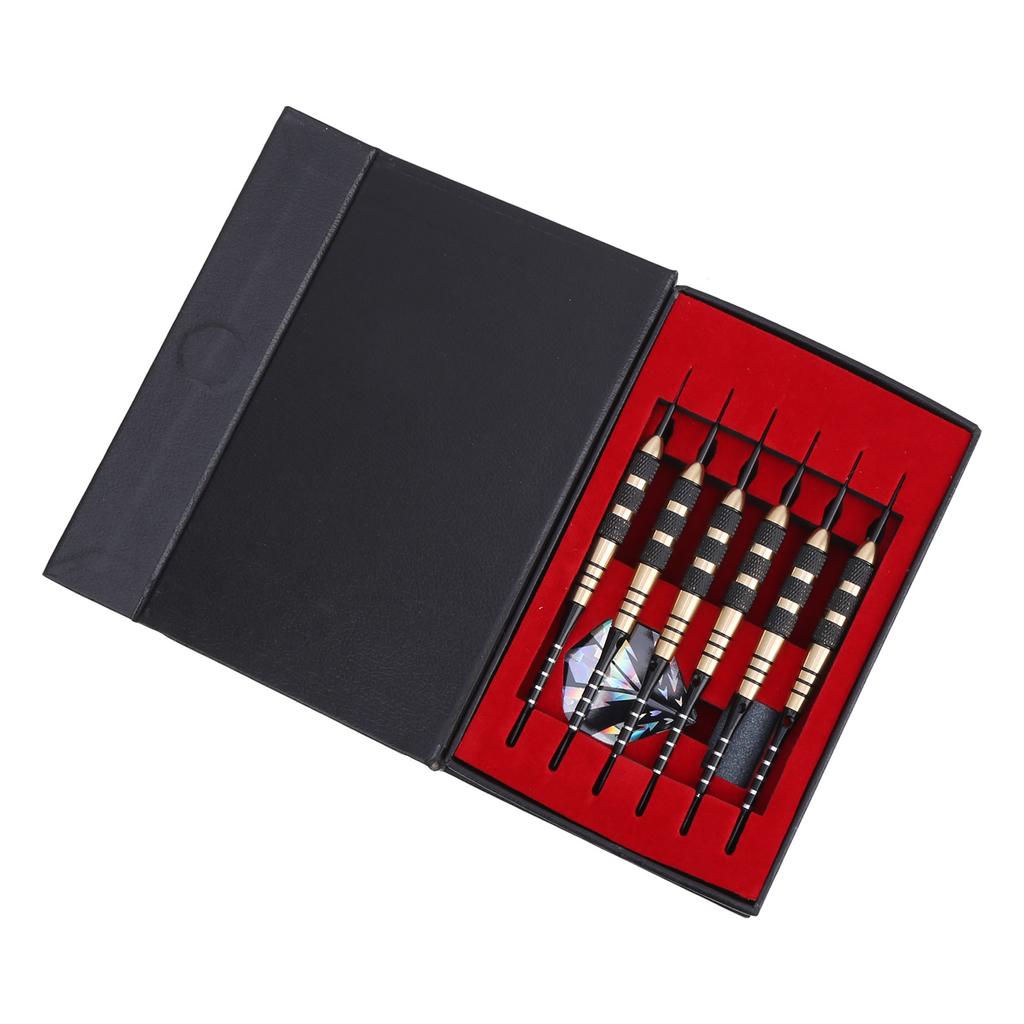 Darts Kit 12 Dart Tail Flights Shafts Black Nickel Copper Hard Tip Detachable Sports Game Supplies