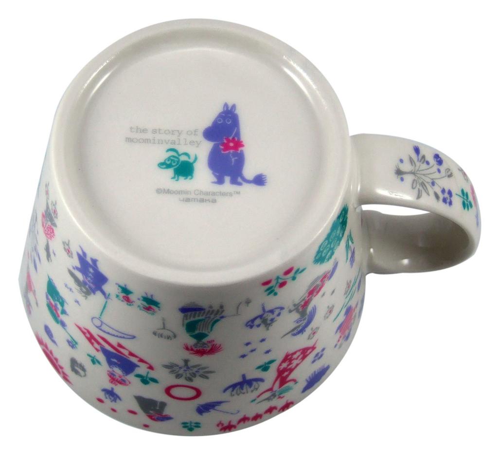 Yamaka Shoten MOOMIN Newborn Soup Mug Microwave Moomin Nordic Day Wedding Made in Stencil, Safe, Merchandise, Style, Mother's Gift, Tableware, Gift,