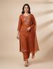 Designer-Baumwoll-Kurta-Hose-Dupatta-Set für Damen, indisches Bollywood-Top, Tunika, Kurti, Salwar-Anzug