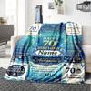 70Th Birthday Celebration Blanket Customize Your Name Warmthful Decor Perfect For Sofa Couch Office Bed Picnics For All Occasions Stylish Decor