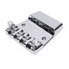 Bass Bridge Fit for Rickenbacker 4 String 18mm Adjustable Cr Plated Zinc Alloy Saddles Assembly