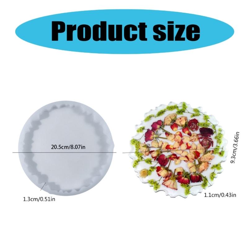 Resin Moulds Uneven Shape Resin Cup Pad Moulds Silicones Cup Mats Molds Silicones Cup Tray Molds Silicones Texture