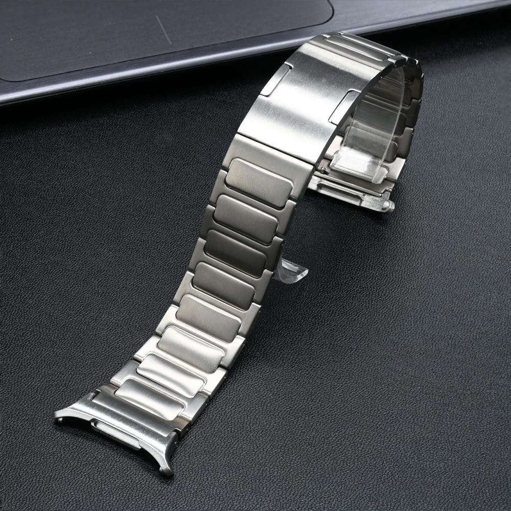 ONETitanium alloy Strap for Samsung Galaxy Watch 8 44mm 40mm/8 Ultra 2025 47mm Metal Bracelet for Galaxy Watch 8 Classic 46mm BandMN