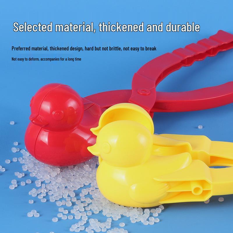 Duck Shaped Snowball Maker Clip for Kids - Winter Play Tool