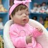 50CM Waschbar Lebensechte Weiche Hand-gemalt Simulation Baby Reborn Puppe Kinder Begleiten Spielen Puppe