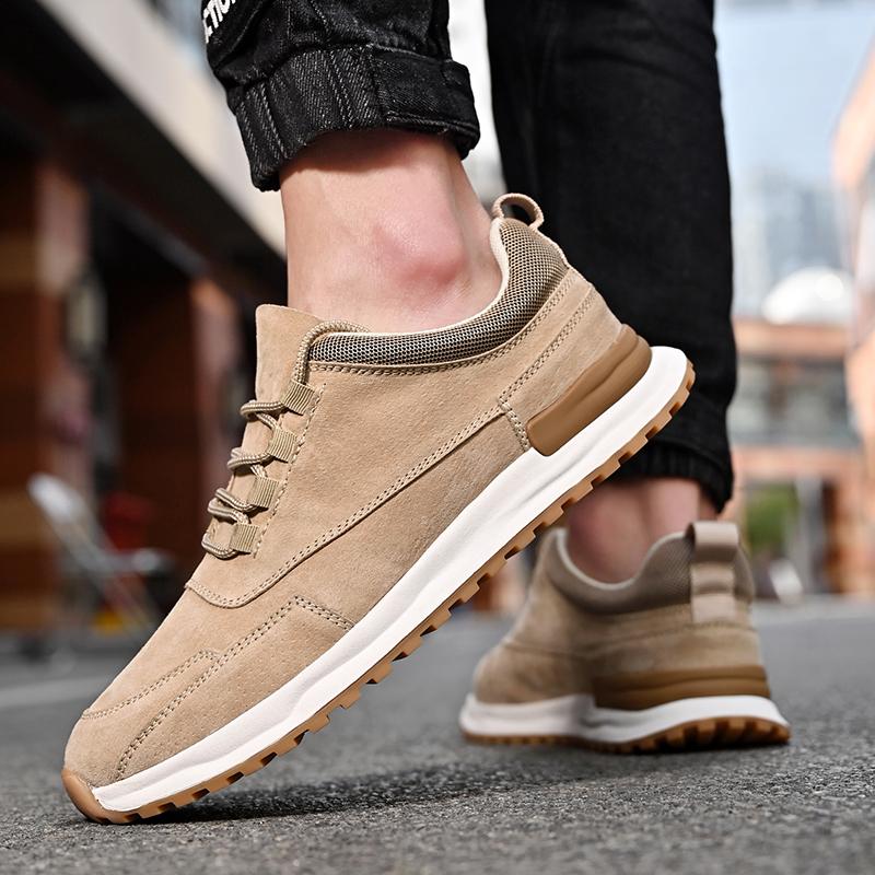 Outdoor Men's Hiking Shoes Anti Slip High-quality Sports Leisure Shoes for Men's Versatile Gray Spring New Oxford Shoes