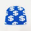 Men's And Women's Universal Y2K Autumn Winter Hat hip hop Web Riding Outdoor Sports Fashion Hat Dollar Printed Knitted Beanie