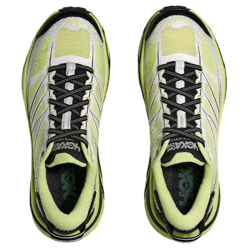 HOKA One One Mafate Speed 2 Comfortable Lightweight Fabric Synthetic Leather Shock Absorbing Durable Breathable Low Top Running Shoes 1126851-HWW