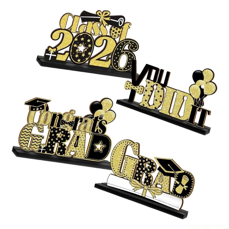 QX2E 2026 Graduate Sign 2026 Graduation Decorations Class of 2026 Table Centerpieces