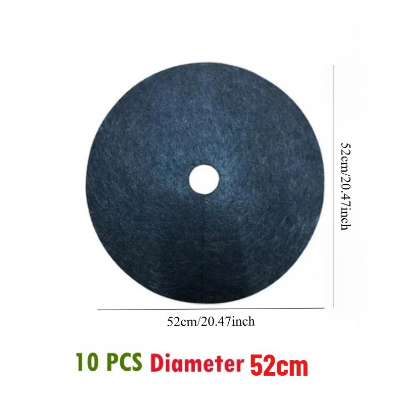 10 KUSŮ 15-52 cm Netkaný Kruh pro Mulčování Stromů Biologicky Odbouratelná Ochranná Podložka pro Strom Opakovaně Použitelná Bariéra proti Plevelu pro Stromy pro Kontrolu Plevele Ochrana Kořenů