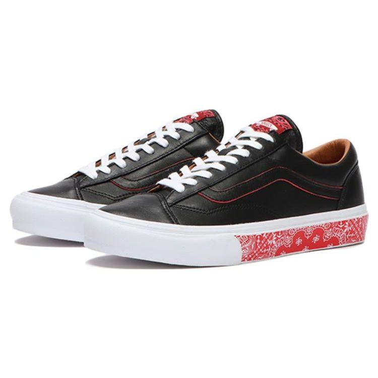 Vans OG Style 36 LX Bandana - Black Racing Red Unisex Sneakers VN0A5FC3IZQ