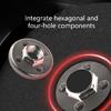 Power Tool Four Hole Fastener Set Sturdy Steel Hexagon Flange Nut Pressure Plate for 100 Angles Grinder Adaptability