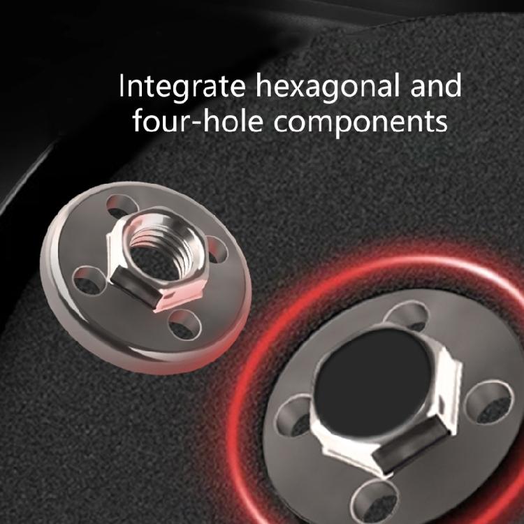 Power Tool Four Hole Fastener Set Sturdy Steel Hexagon Flange Nut Pressure Plate for 100 Angles Grinder Adaptability
