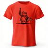 2026 New Mens Frog Warrior Pure Cotton Tshirt Printed Large Womens Pure Cotton Tshirt Casual Street Photography Clothing