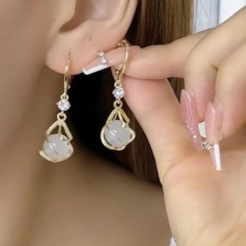 

Серьги-подвески в форме капли из серебра 925 пробы — элегантный, модный корейский дизайн 2022 года для женщин