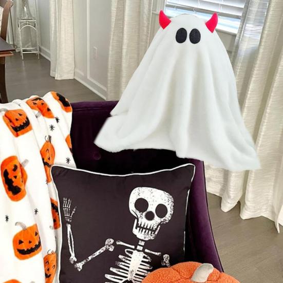 

Плюшевая кукла-призрак на Хэллоуин, мягкая подушка-призрак, украшения для вечеринки, плюшевая игрушка красный