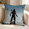 Scifi game MMass Effect NN Square DoubleSided printed Pillow Case Bedroom Bedside Pillow Sofa Cushion Cover