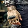 OLIKEI Half Finger Tactical Gloves for Men Hard Shell Military Gloves Anti-slip Wear-resistant Outdoor Climbing Gloves Motorcycle Cycling Gloves