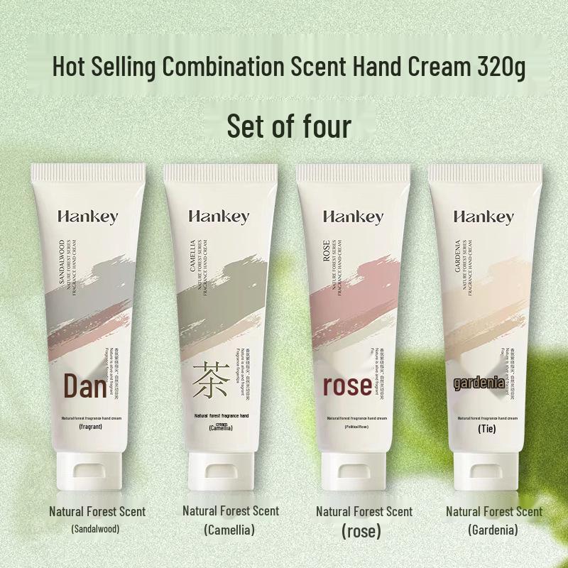 Gardenia Rose Sandalwood Hand Cream - Moisturizing, Anti-Chap, Hydrating for Students and Girls - All Seasons