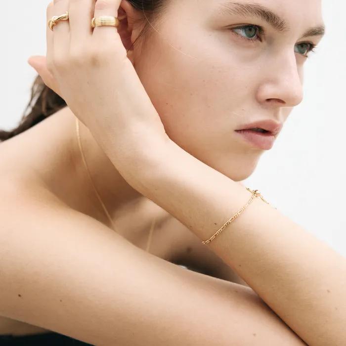 Drop Chain Bracelet_Gold