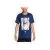 Nike Dri-Fit Legend Comfortable Quick-Dry Pullover Short Sleeve T-Shirt Kids Tops Deep-Navy HQ3257-410