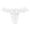 Women Lace Open Crotch Thong Hollow Out Sexy Pearl Massage Transparent Lace Panties Low Waist Sexy Lingerie T-Back Porn G-String